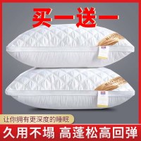 枕头枕芯一对装双人忱头单人学生护颈椎家用酒店羽丝绒软整头成人