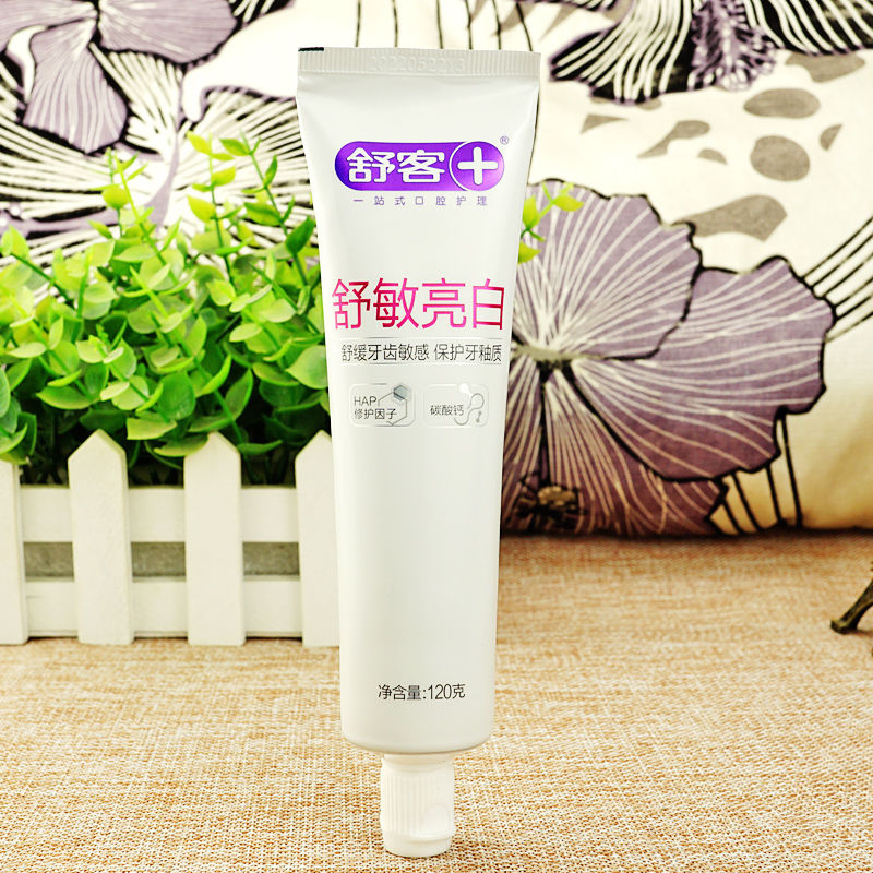 多只装舒克牙膏舒客牙膏舒敏亮白牙膏薄荷味1只6只12只 90g抗敏亮白