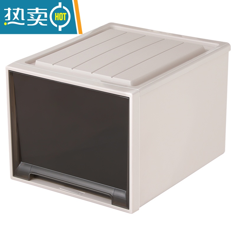 XIANCAI抽屉式收纳箱塑料收纳盒儿童衣物衣服家用衣柜整理箱零食储物柜高清大图