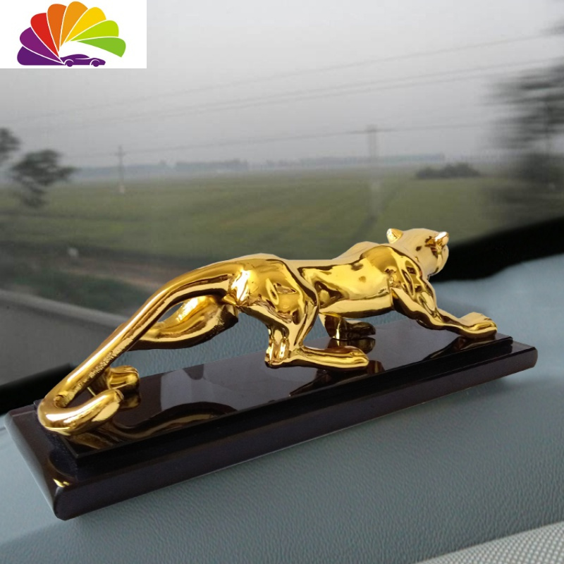 舒适主义汽车装饰品高端大气金钱豹摆件捷豹车内饰品大号男车载香水座