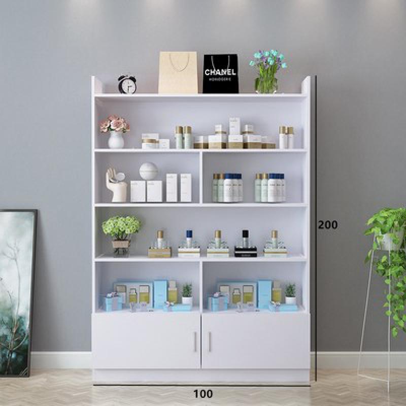 化妆品货架展示柜陈列柜理发店美甲柜子院药店护肤产品展示架 2米高*100厘米宽颜色备注