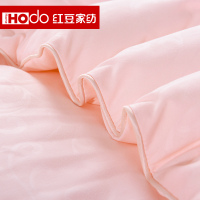 红豆(HODO)家纺 被子加厚磨毛保暖秋冬纯色被芯单人双人学生被1.5/1.8床