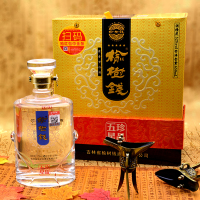 榆树钱珍品五星52度650ml浓香型白酒东北高度粮食酒吉林名酒