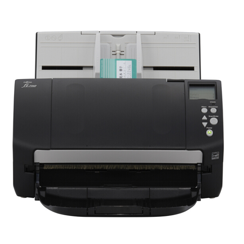 富士通fujitsufi7160cw扫描仪馈纸式扫描仪a4高速双面自动进纸视频