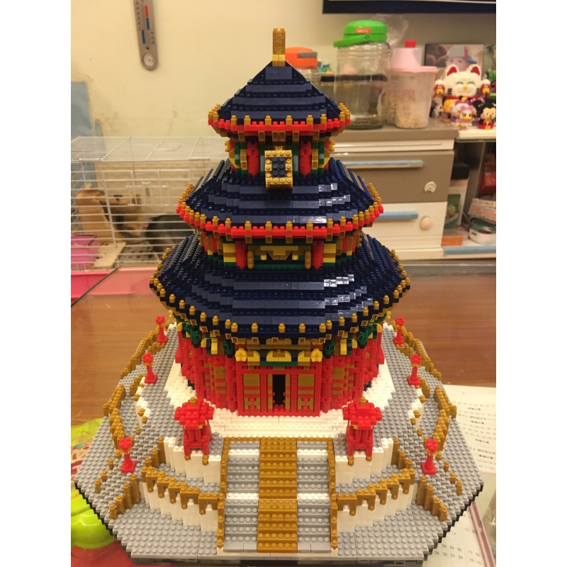 微积木小颗粒兼容乐高钻石拼装模型玩具成年高难度拼图世界建筑 斜塔[1073PCS]收藏送灯饰高清大图