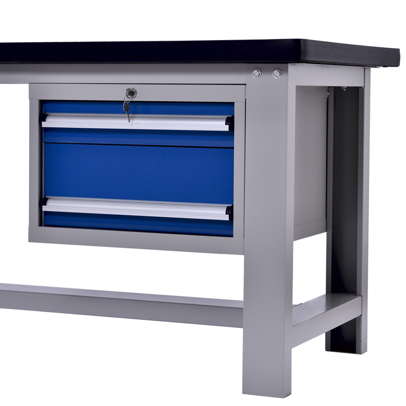 鑫虎威 重型钳工工作台工厂车间实验室试验台1.8米吊二抽双挂板高清大图