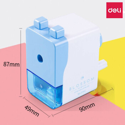 得力(deli)0744削笔机卷笔机学生可爱儿童简约削笔器卷笔刀 颜色随机