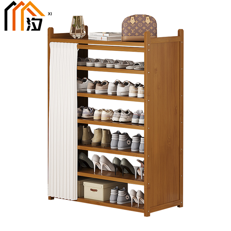 汐简易鞋柜六层个高清大图