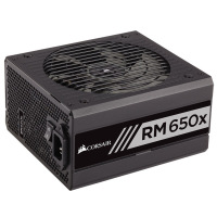 美商海盗船USCorsair RM650X额定650W静音ATX电源台式机电源全模组 80PLUS认证金牌电脑组装机电源