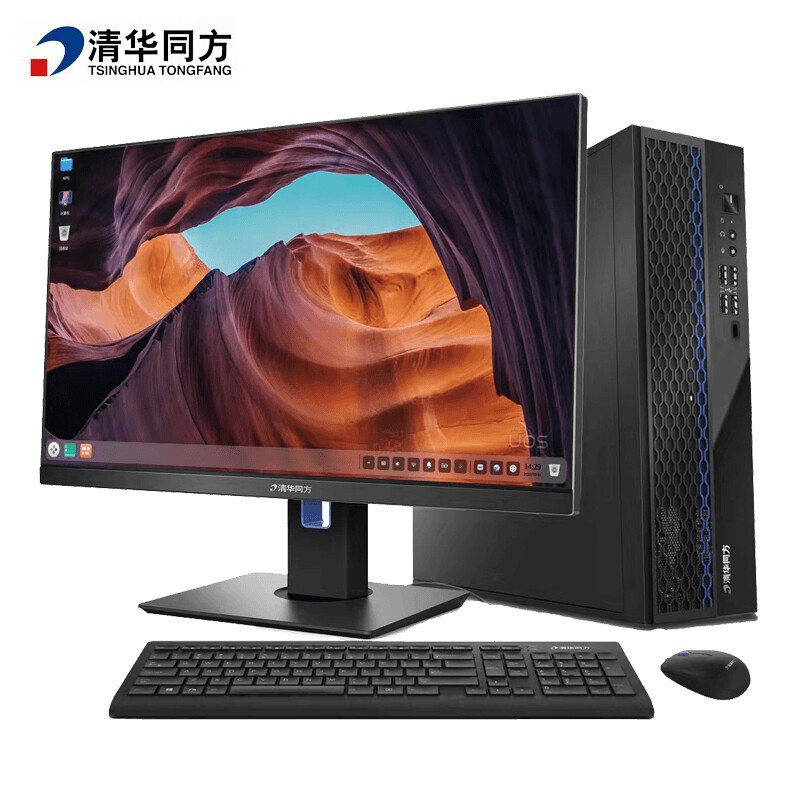 清华同方/THTF TF830-V050-1 TF2421 台式机 飞腾 D2000 8GB 256GB 独立显卡 1G