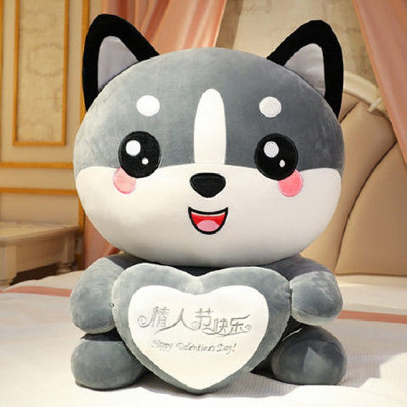 可爱哈士奇毛绒玩具抱枕公仔二哈布娃娃玩偶超萌狗狗熊生日女