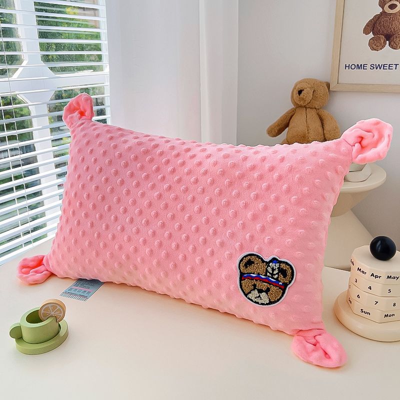魔法豆豆儿童枕头加绒幼儿园卡通小枕头珍珠棉枕芯a类小孩绒枕头