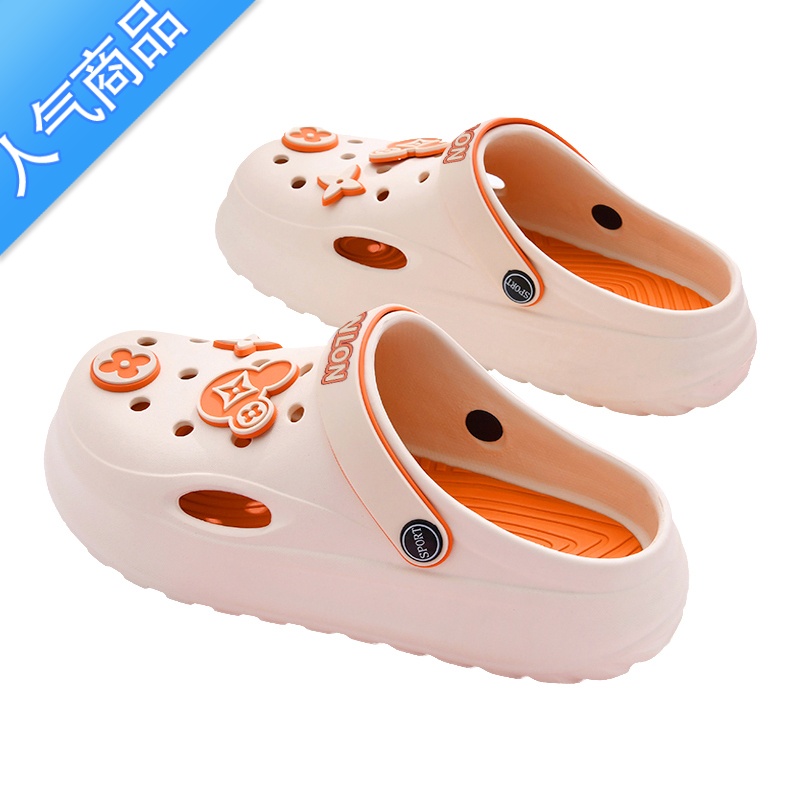 SUNTEK洞洞鞋女款夏季外穿2023新款办公室上班夏天防滑厚底包头凉鞋女士高清大图