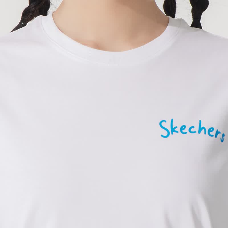 斯凯奇（Skechers）短袖女装新款简约亲肤透气运动休闲T恤P225W303-0019 ZP高清大图