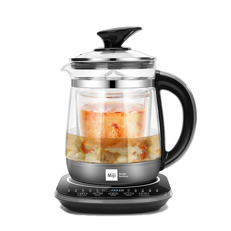 米技 HP-05 养生壶 智能 煮茶壶家用1.5L 恒温玻璃电热水壶高清大图
