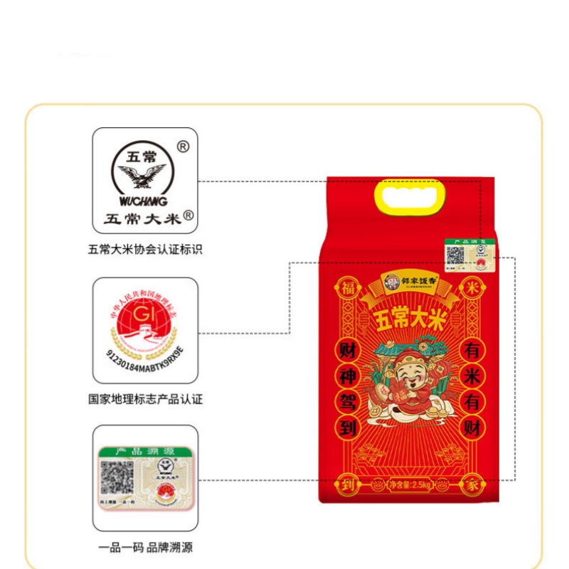 邻家饭香03五常大米2.5kg/袋高清大图