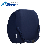 睡眠博士(AiSleep)枕芯 颗粒按摩护腰垫 护腰记忆枕 旅行车用办公护脊记忆棉材质垫子 40*35*6/11cm