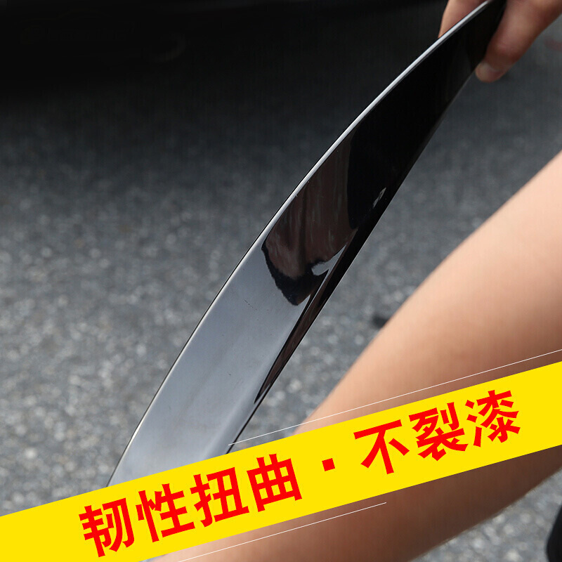 于大众17-18款全新迈腾b8汽车烤漆尾翼改装免打孔装饰配件