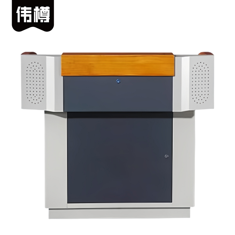 伟樽钢制讲台114*82*100cm张高清大图