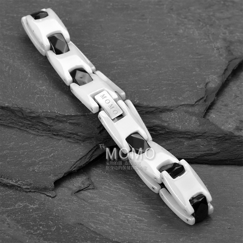 日本MOMO钛锗手链陶瓷保健手链男士女士手