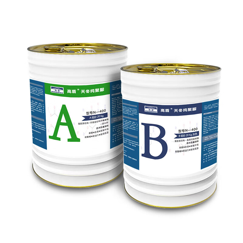 3M 高盾天冬聚脲楼顶防水涂料屋顶裂缝平房屋面隔热免砸砖补漏可外露材料 灰色(防水隔热防腐) 灰色AB组份1kg/套