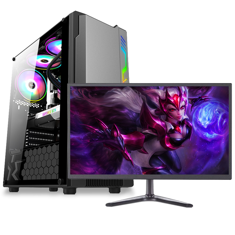 铭能 12代i3-12100F/RX550 4G独显/16G内存/512GB固态 家用办公游戏台式机电脑主机 台式电脑