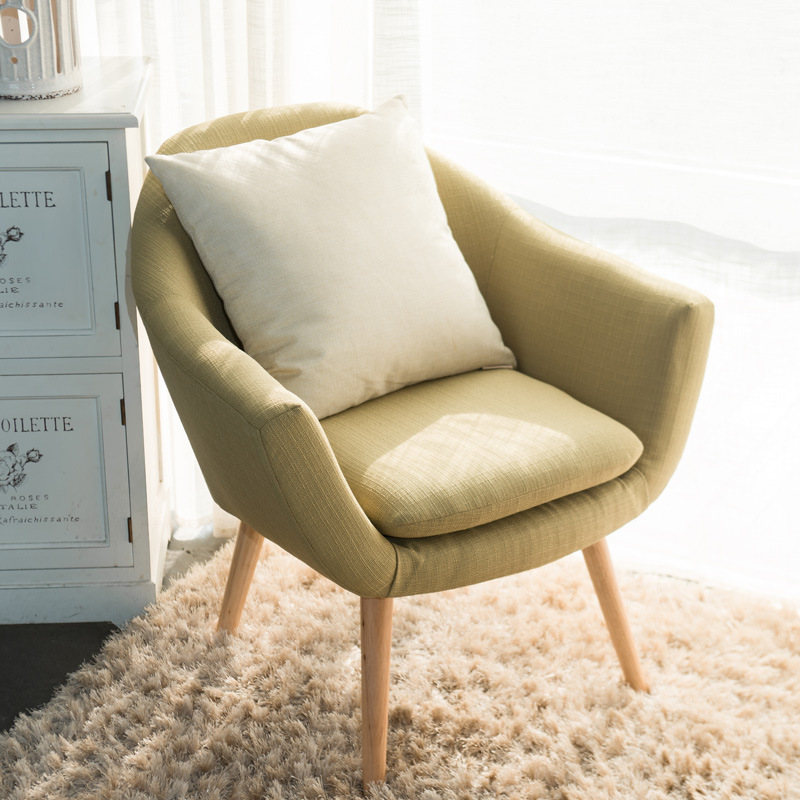 现代简约懒人沙椅卧室小户型单人客厅休闲布艺阳台单人沙发