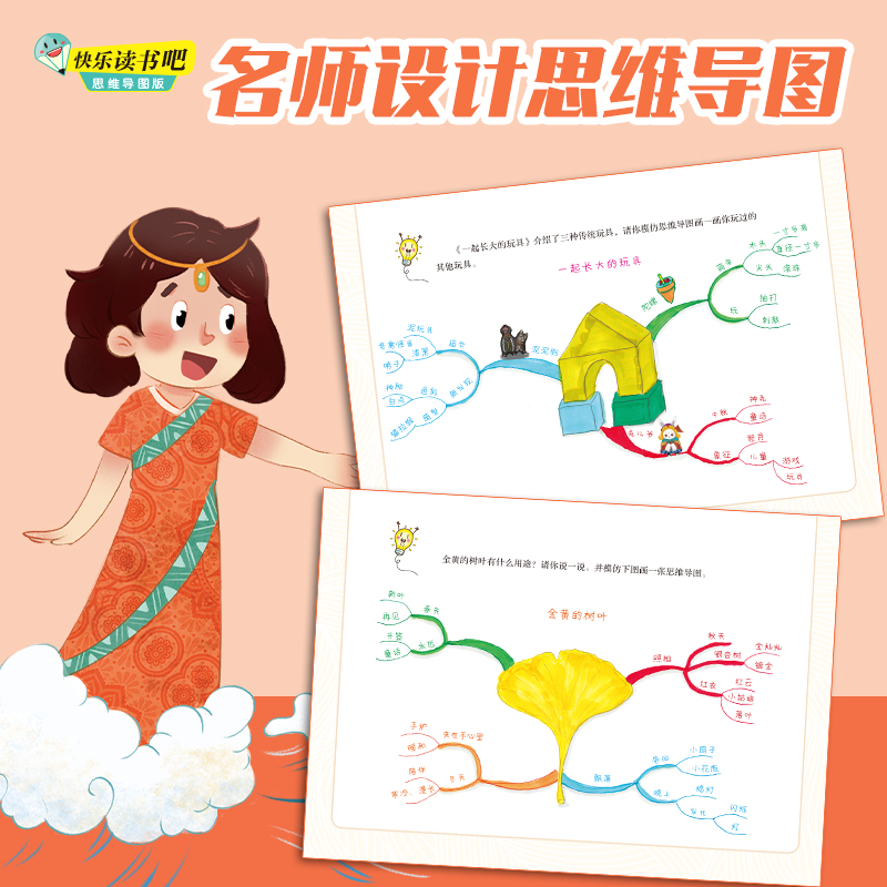 单本全册 [正版]快乐读书吧系列思维导图版 二年级下册 套装全3册小学生课外阅读儿童文学小说启蒙童话寓言故事成长励志书籍高清大图