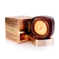 [欧美进口]欧莱雅(L’OREAL)面霜 金致臻颜奢养紧妍光感日霜50ml+晚霜50ml 面部护肤套装 保湿补水滋润营养