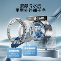 小天鹅(LittleSwan)滚筒洗衣机全自动家用 纯平全嵌[小乌梅3.0 TG10DE40]以旧换新 10公斤 超薄