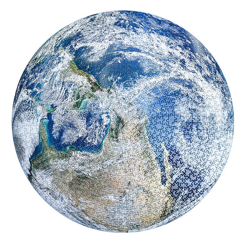 1000片圆形拼图成人减压高难度儿童益智渐变色动漫风景十二星座 地球