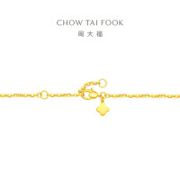 周大福碎金葫芦足金黄金手链女计价(工费360)送礼物EOF1592七夕礼物