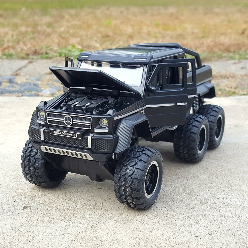 132奔驰g63越野车大g合金汽车模型仿真金属车模摆件声光玩具车模