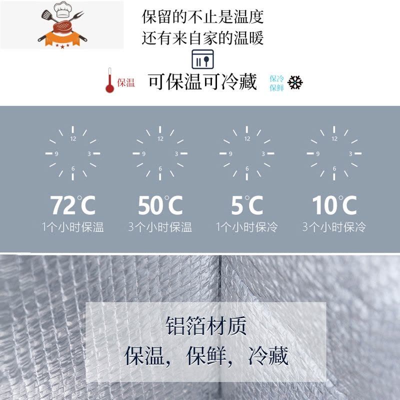 敬平饭盒手提包保温袋子防水带饭包便当包加厚铝箔大容量上班族午餐袋图片