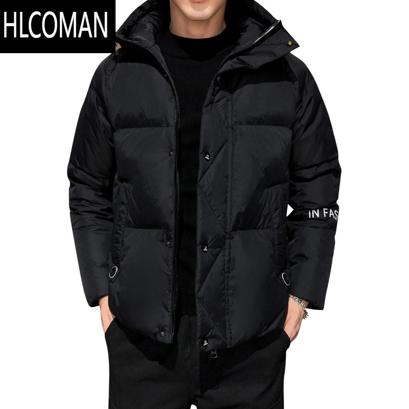 hlcoman男士羽绒服潮牌2022年新款短款棉衣帅气潮流青少年外套冬装