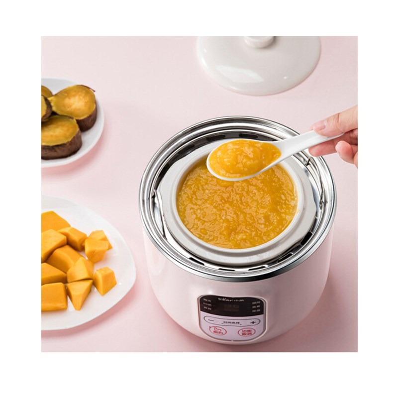 小熊(Bear) 全自动隔水炖燕窝炖盅 0.8L DDZ-B08E1 粉红色x