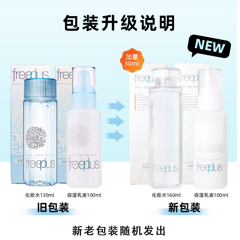 freeplus芙丽芳丝水乳套装保湿修护滋润化妆水乳液套装男女 护肤套装高清大图