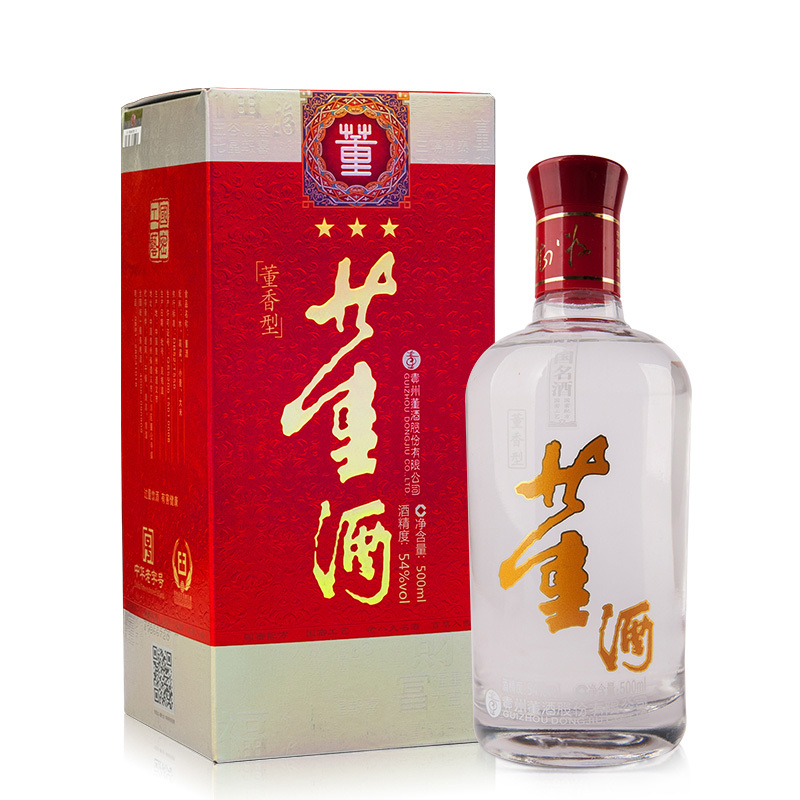 董酒三星54度500ml单瓶装董香型白酒