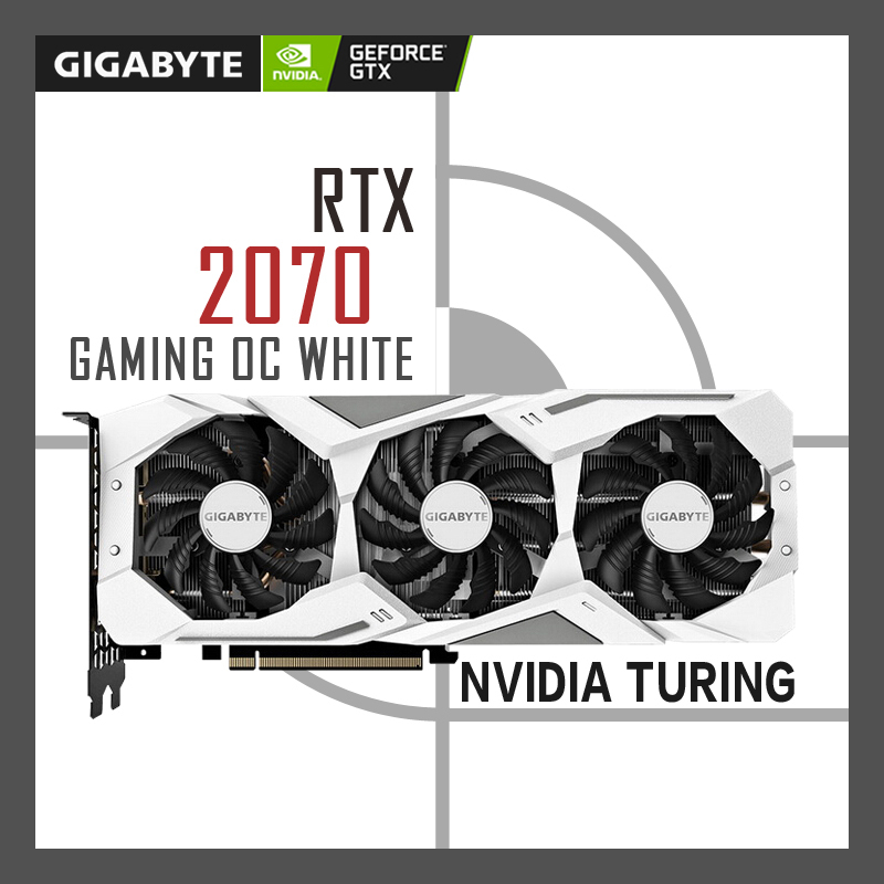 技嘉(GIGABYTE)GeForce RTX 2070 GAMING OC WHITE GDDR6 8G 小白电竞显卡
