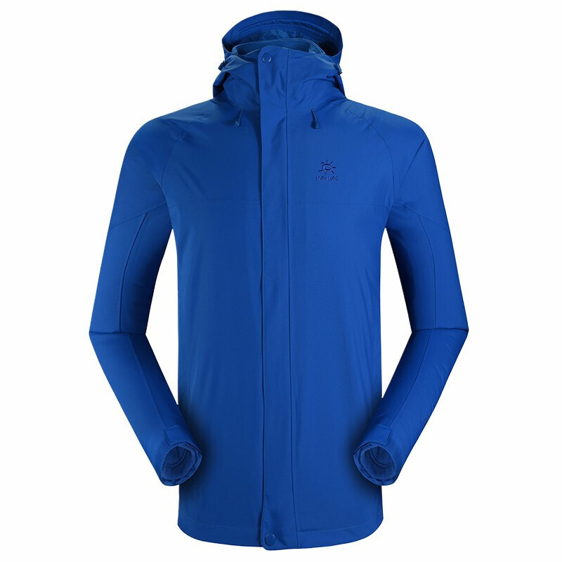 凯乐石运动户外登山徒步女款三合一冲锋衣防风防水