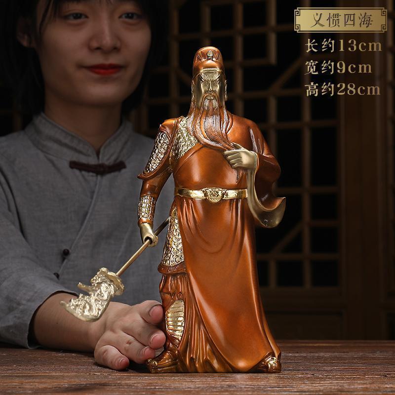 美帮汇铜关公佛像摆件铜爷佛像关羽关二爷神像武供奉高清大图