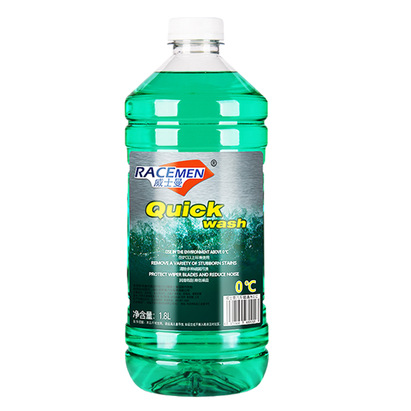 威士曼(RACEMEN)汽车玻璃水0℃雨刮器水玻璃清洁液清洁剂除鸟粪除虫胶油膜夏季专用1.8L单瓶装高清大图