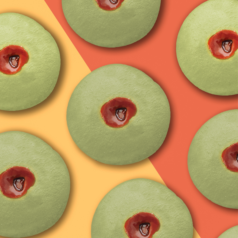 [喜气炀旸抹茶味红糖肚脐饼600g*1]解馋早餐潮汕糕点休闲代餐网红零食高清大图