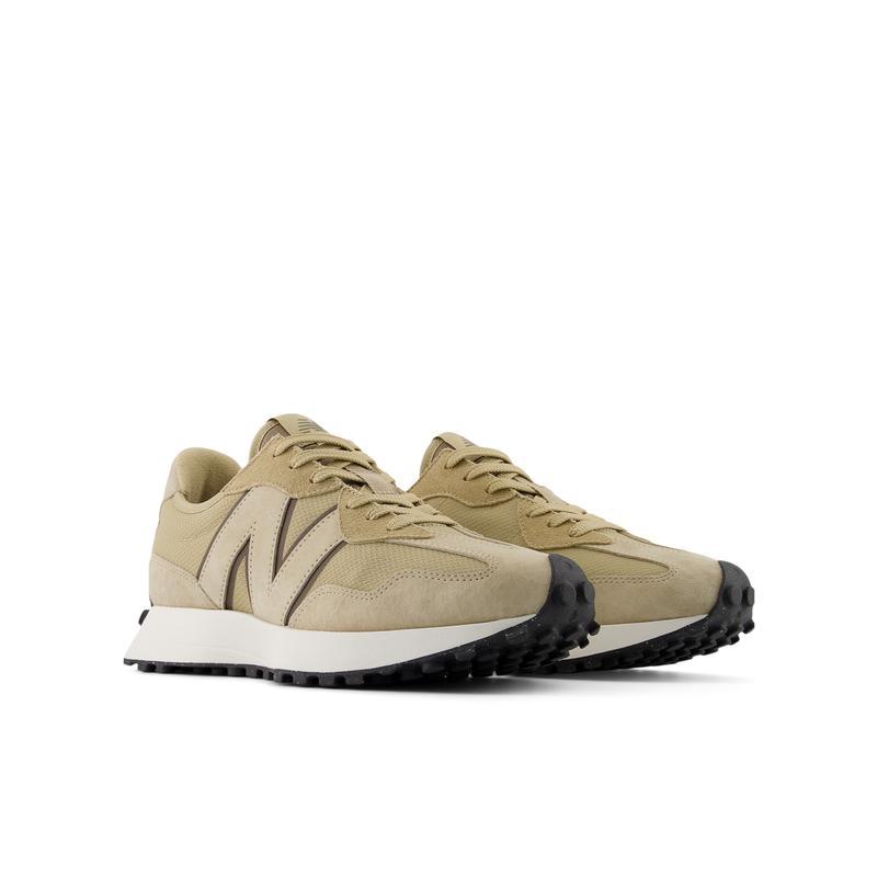 新百伦(New Balance)低帮系带跑鞋天然皮革拼接网眼橡胶底运动鞋