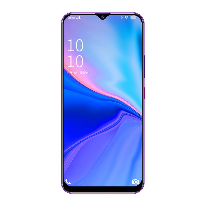 酷派cool10 6.5吋6+128水滴全面屏智能手机 玻璃后盖 侧面指纹解锁 4900毫安大电池 全网通4G 魅光蓝