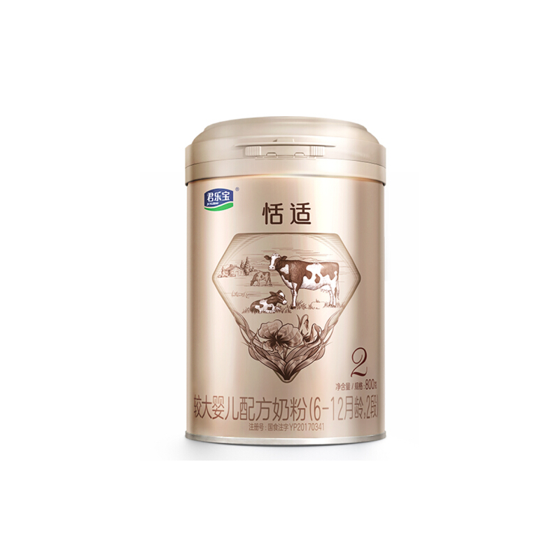 恬适较大婴儿配方奶粉2段800g