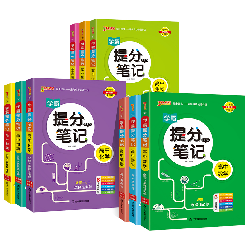 [全9册]语数英物化生政史地 高中通用 [正版]2025新版学霸提分笔记高中语文数学英语政治历史地理化学物理生物真题测试高清大图