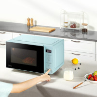 美的(Midea)微波炉 PM2012 家用平板加热一键解冻 20L家用容量 简易操作 700W大功率微波杀菌5档大火力