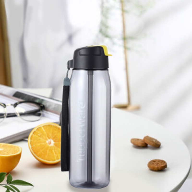 特百惠（Tupperware）塑料水杯 容量750ML 塑料便携运动水壶防漏杯乐动随心壶高清大图