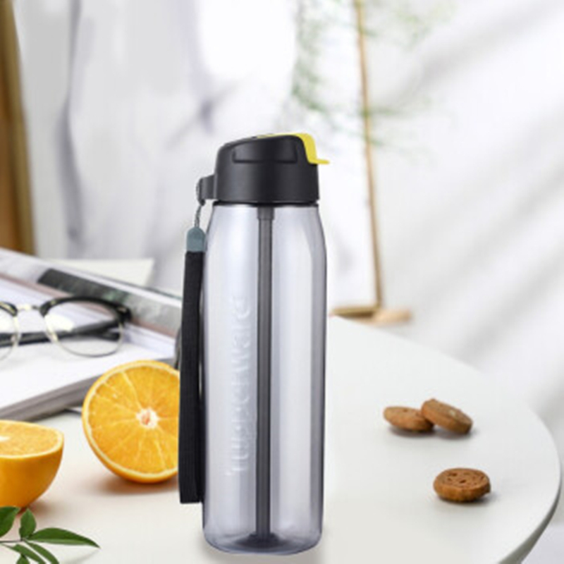 特百惠（Tupperware）塑料水杯 容量750ML 塑料便携运动水壶防漏杯乐动随心壶